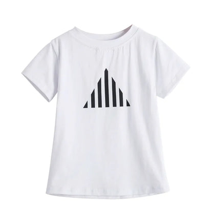 Kids Girls Unicorn Print Short Sleeve Party Wear Tops childrensterritory