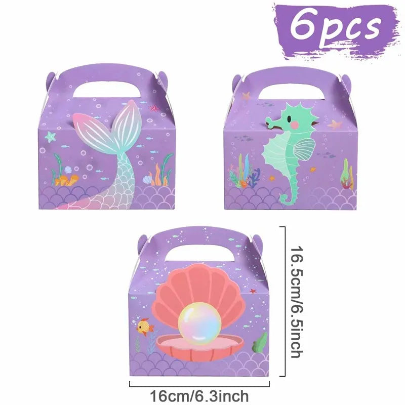 Mermaid-themed Kids Birthday Party Decorations and Tableware Set
