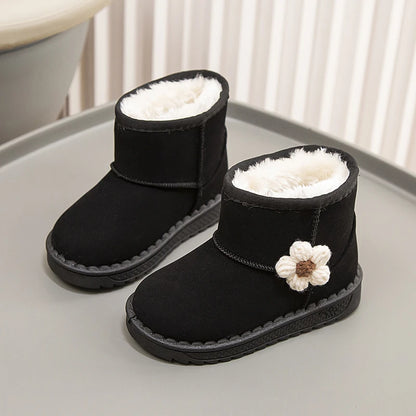 Baby Kids Fur Design Soft Casual Shoes