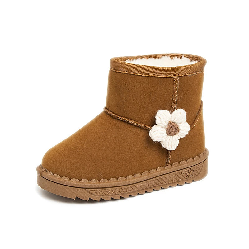 Baby Kids Fur Design Soft Casual Shoes
