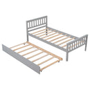 Twin Bed Frame with Headboard and Footboard childrensterritory