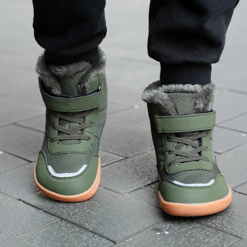 Waterproof Rubber Sole Warm Snow Boots for Kids