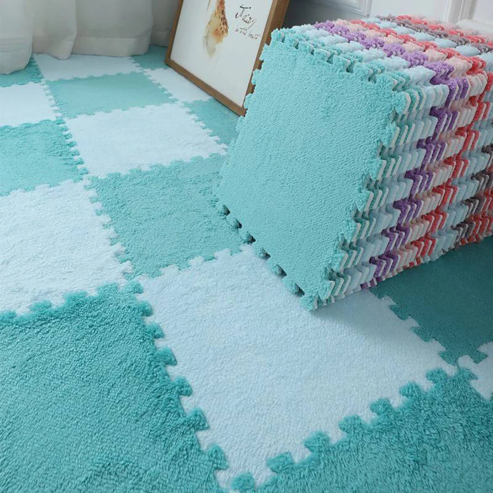 10pcs EVA foam, Soft Plush Thick Baby Puzzle Play Mat childrensterritory