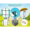 6 in 1 Kids Heavy-Duty Metal Swing Sets for Backyard