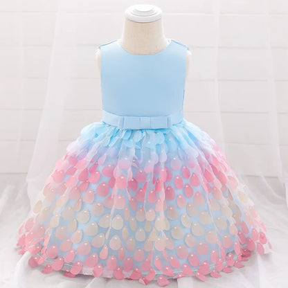 Mermaid Style Birthday/Christening Puffy Dress for Baby Girl
