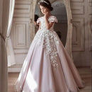 Backless First Communion Luxury Flower Girl Dress