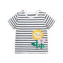 Girls Soft Cartoon Flower design Striped T Shirts childrensterritory