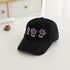 Little Girls Flowers Embroidery Adjustable Sports Caps childrensterritory