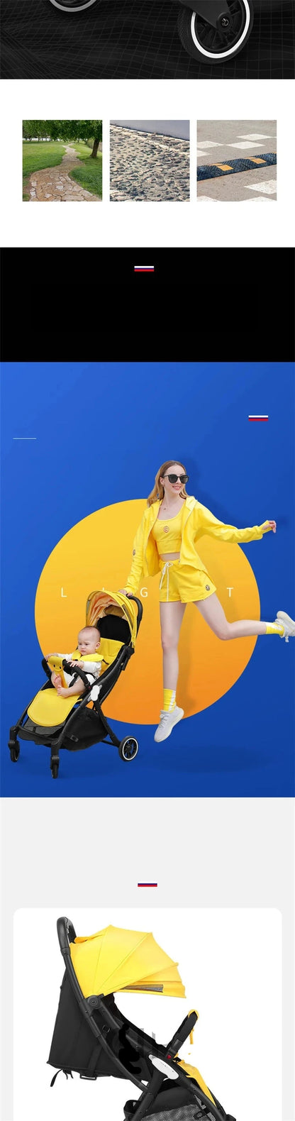 Lightweight Foldable Baby Stroller/Carrige Pram childrensterritory