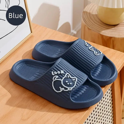 EVA Flat Heel Cat Print Comfortable Women&