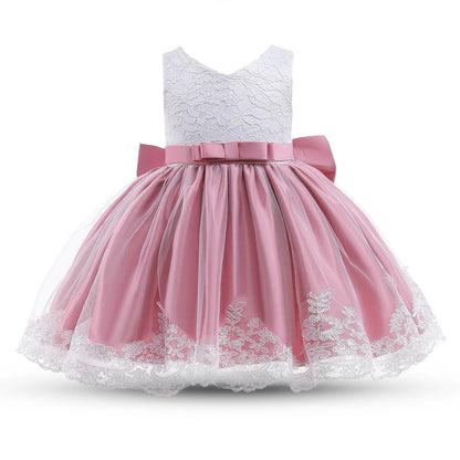Baby Girls Princess Dress with Beadings for Christening childrensterritory