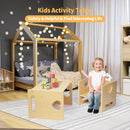 4 in 1 Montessori Weaning Kids Activity Table and Chair Set childrensterritory