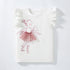 Little Girls Various Cartoon Print Summer Cotton Tops childrensterritory
