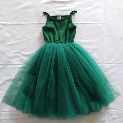 Sleeveless Puffy Cotton Tutu Dress For Baby Girls childrensterritory