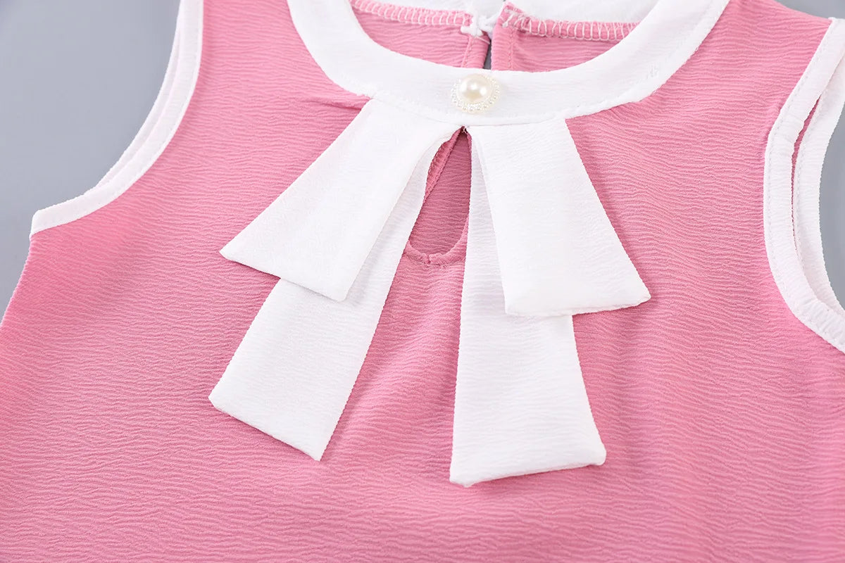 Toddler Girls Sleeveless Vest Shorts 2 Pcs Outfits