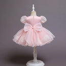 Luxury Knee-Length Puffy Fairy Dress for Little Girls
