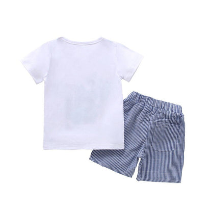 Kids Boys Dinosaur Print Summer T Shirt and Shorts Set childrensterritory