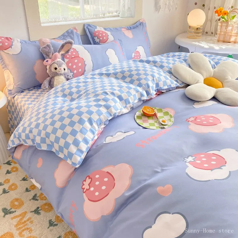 Kids’ Cartoon Pattern Bed Linen Set
