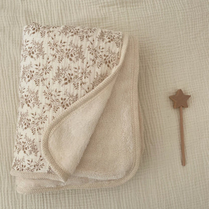 Floral Print Muslin Cotton Winter Ins Baby Blankets childrensterritory