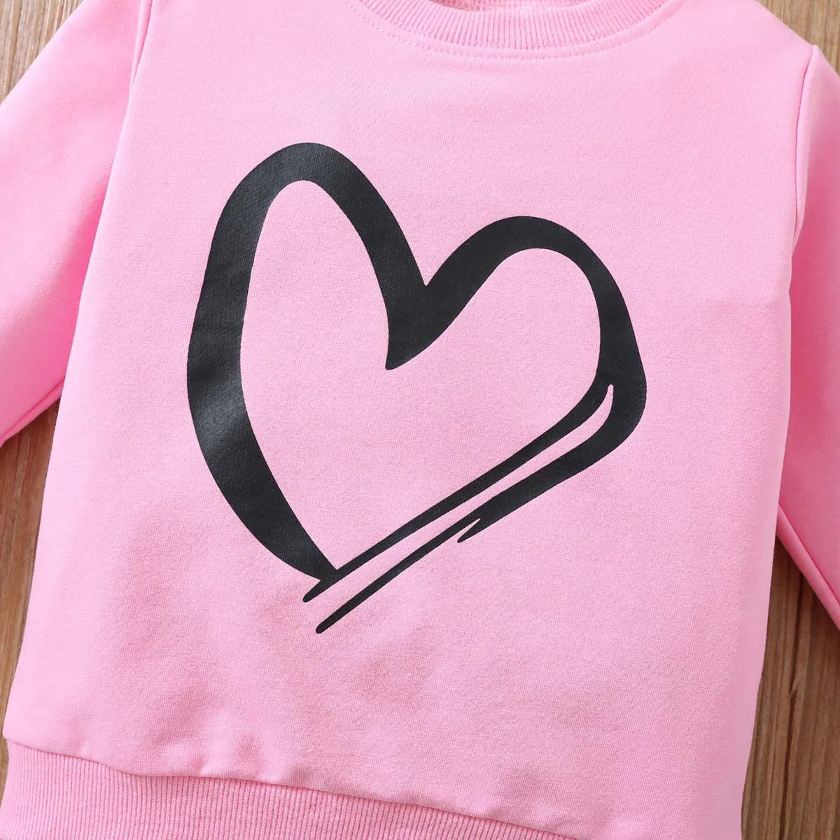 Little Girls Love Printed Top + Trousers Clothing Set childrensterritory