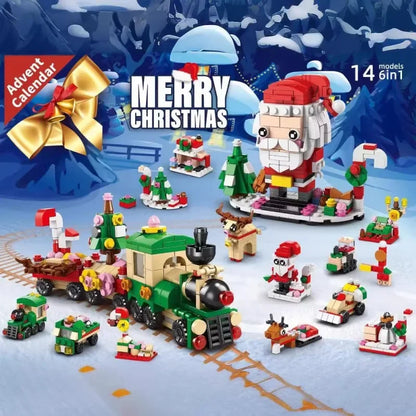 Christmas Advent Calendar Building Blocks Set for Kids childrensterritory