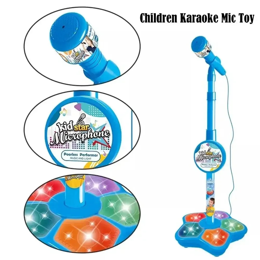 Karaoke Song Microphone with Stand for Kids Birthday Gift childrensterritory