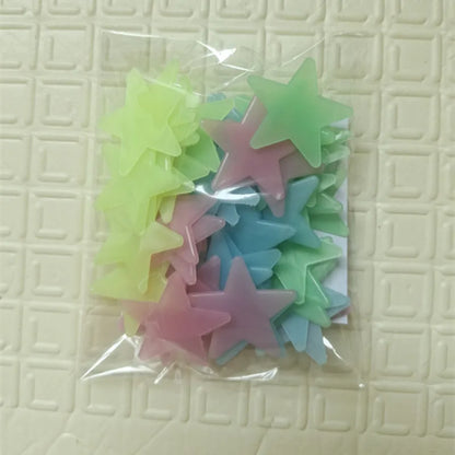 3D Stars Luminous Fluorescent Wall Stickers childrensterritory