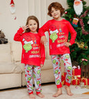 GRC Cartoon Print Matching Christmas Family Pajamas childrensterritory