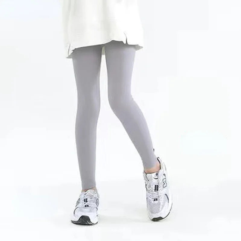 Casual Ankle-Length Kid Girl Thin Tights Sweatpants childrensterritory