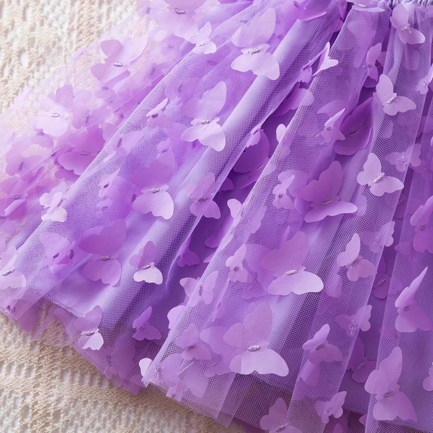 Little Girls 3D Butterfly Design Summer Princess Dress childrensterritory