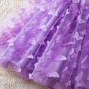 Little Girls 3D Butterfly Design Summer Princess Dress childrensterritory