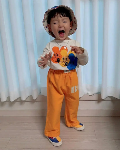 Kids Boys and Girls Trendy Long Sleeve Cool Cartoon Tops childrensterritory