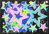 Glow in the dark Cartoon Butterfly Stars Wall Decals childrensterritory
