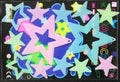 Glow in the dark Cartoon Butterfly Stars Wall Decals childrensterritory