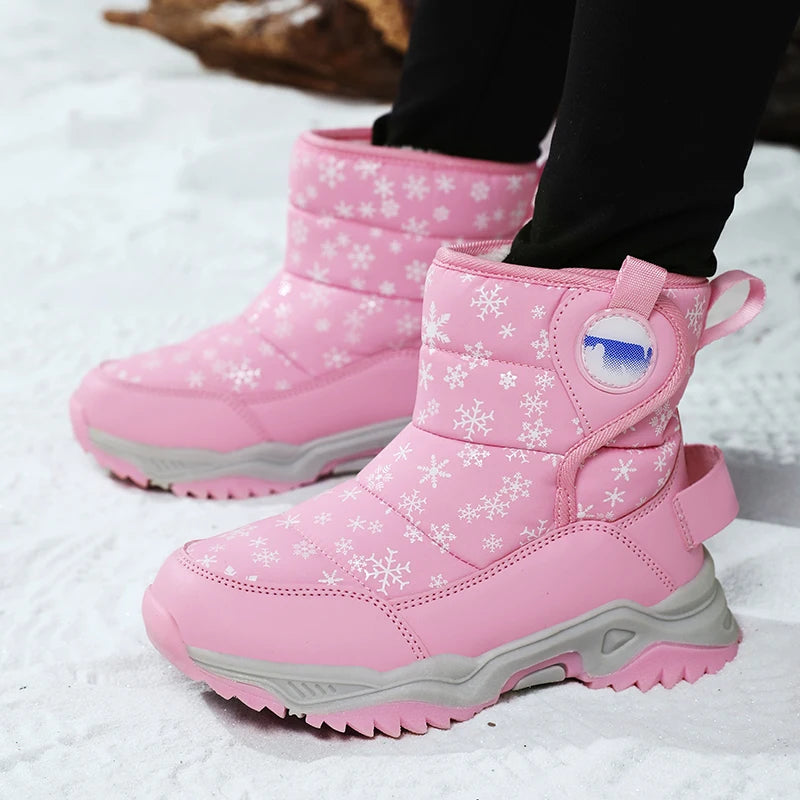 Kids Warm Designer Sports Snow Boots