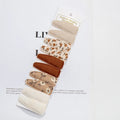 10 Pieces/Lot Flower Print Cotton Alloy Hair Clips Set childrensterritory