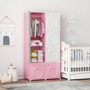 Hanging Clothes Closet for Kids' Bedroom with Doors childrensterritory