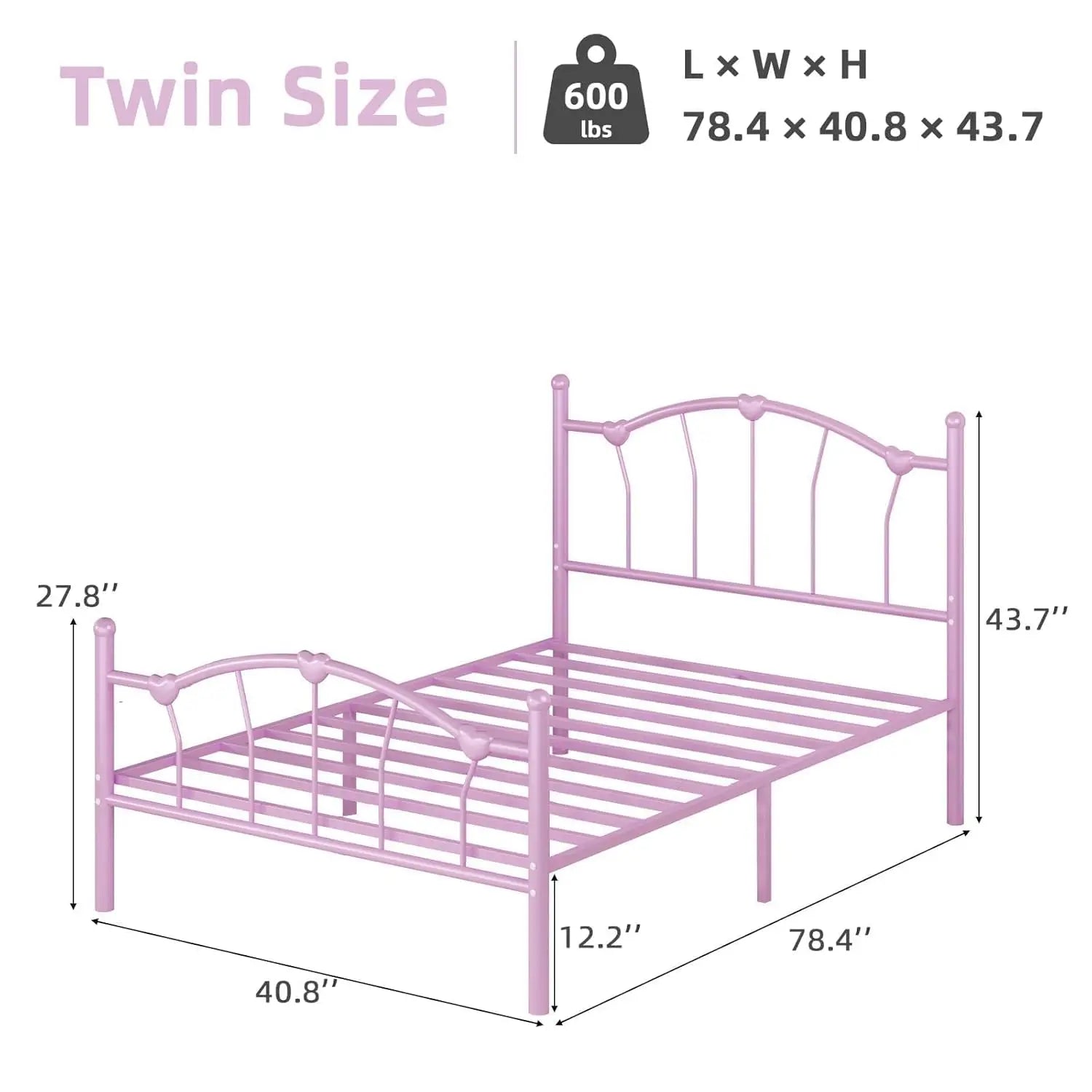 Designer Kids Solid Colour Bed Frame childrensterritory
