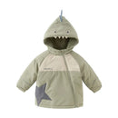 Kids Cartoon Design Zipper Hooded Warm Sweatshirts childrensterritory
