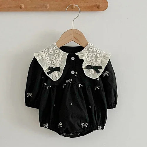 Baby Kids Long Sleeves Lace Design Christmas Party Costumes childrensterritory