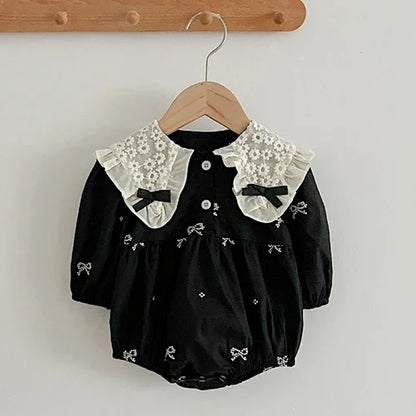 Baby Kids Long Sleeves Lace Design Christmas Party Costumes childrensterritory