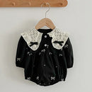 Baby Kids Long Sleeves Lace Design Christmas Party Costumes childrensterritory
