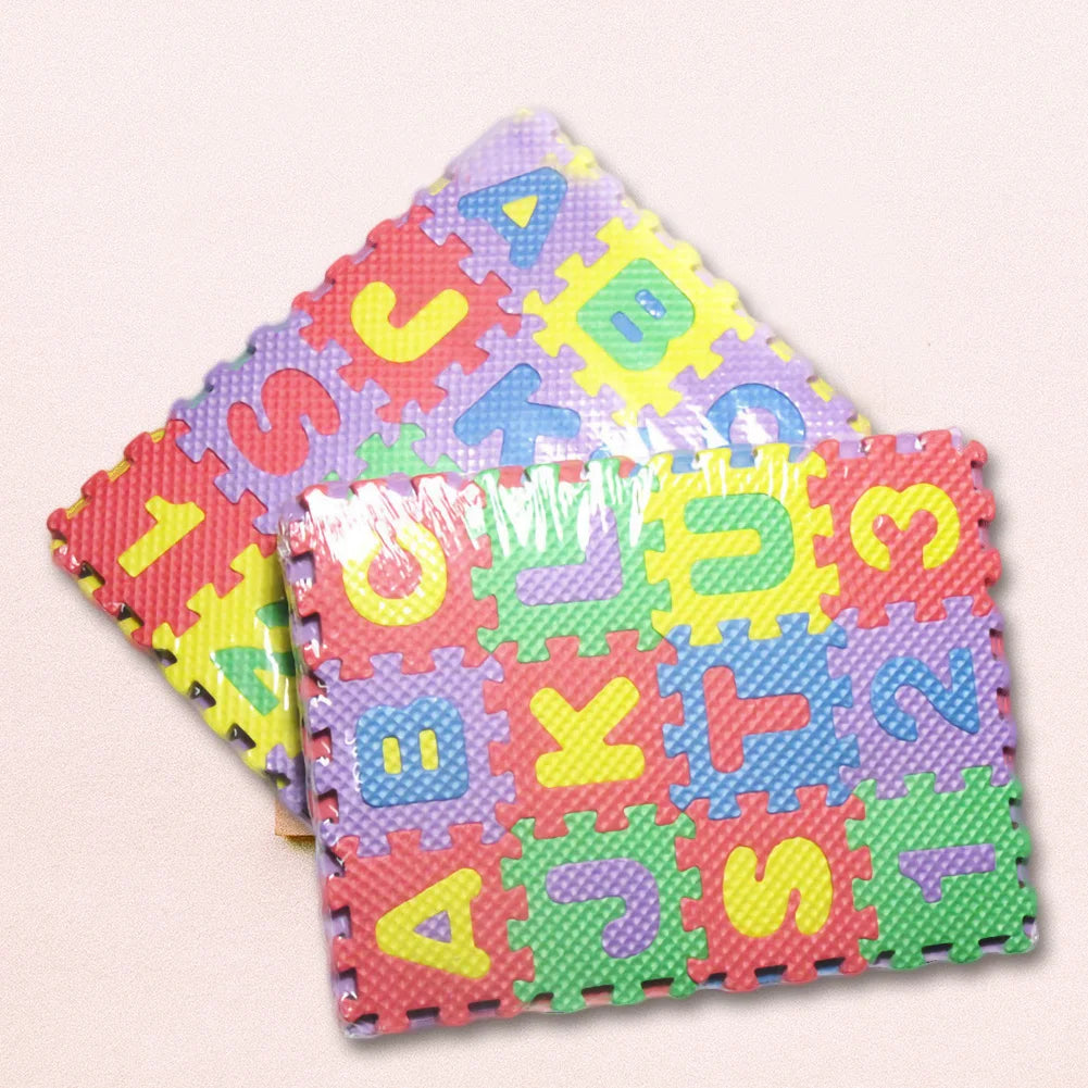 36 Pcs Alphabet Numbers Print Baby Mat 3D Puzzle Toys