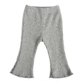 Girls' Solid Colour Elastic Casual Trousers childrensterritory