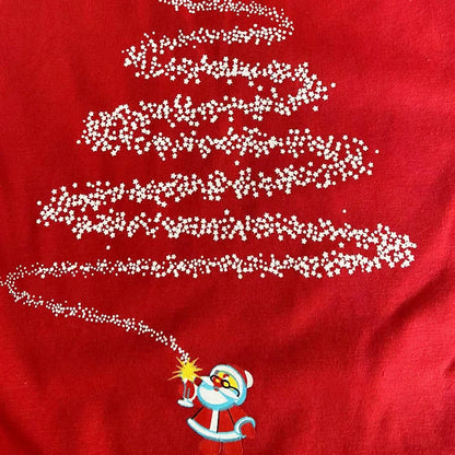 Cartoon Beer and Xmas Tree Print Family Matching Sleepwear Set childrensterritory