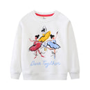 Cartoon Glitter Butterfly Design Little Girls Sweatshirts