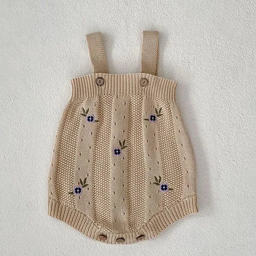 Baby Girl Hollow Out Knitwear Outfit Set