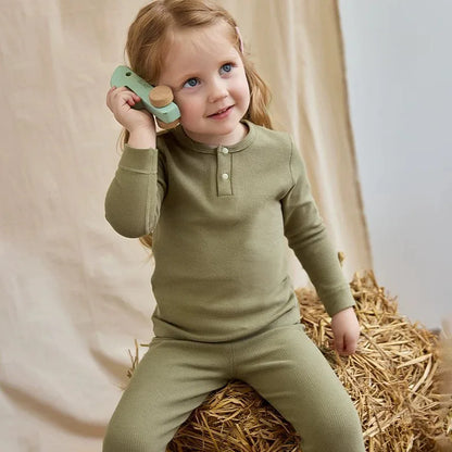 Long-Sleeved Soft Autumn Clothing Set For Kids childrensterritory