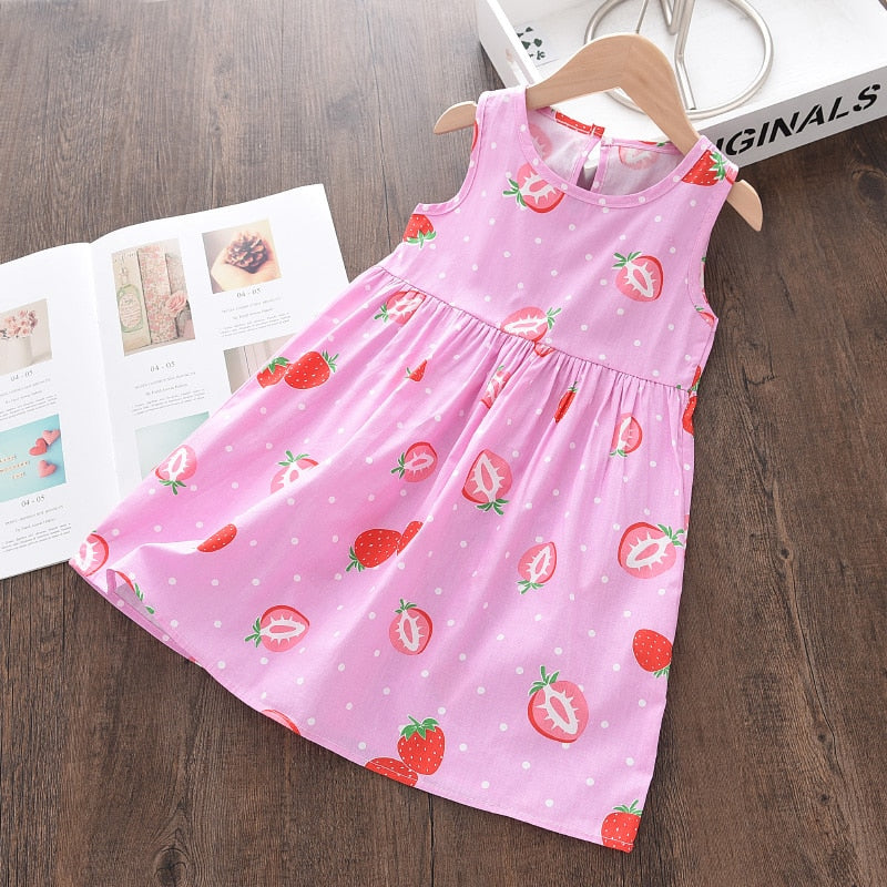 Kids Girls Sleeveless Floral Baptism/Birthday Dresses childrensterritory