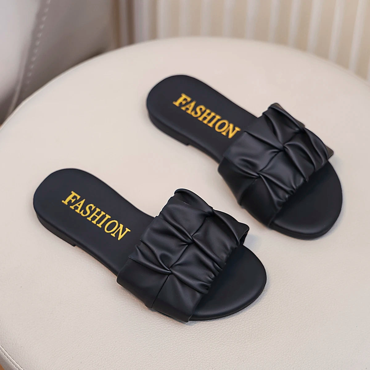 Kids Girls Pleated Princess Summer Sandals/Slippers